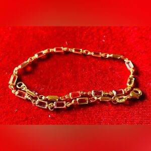 18K Gold Filled Multi Gemstone Anklet/Bracelet